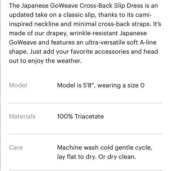 Everlane Cross Back Slip Dress - Picture 5 of 7